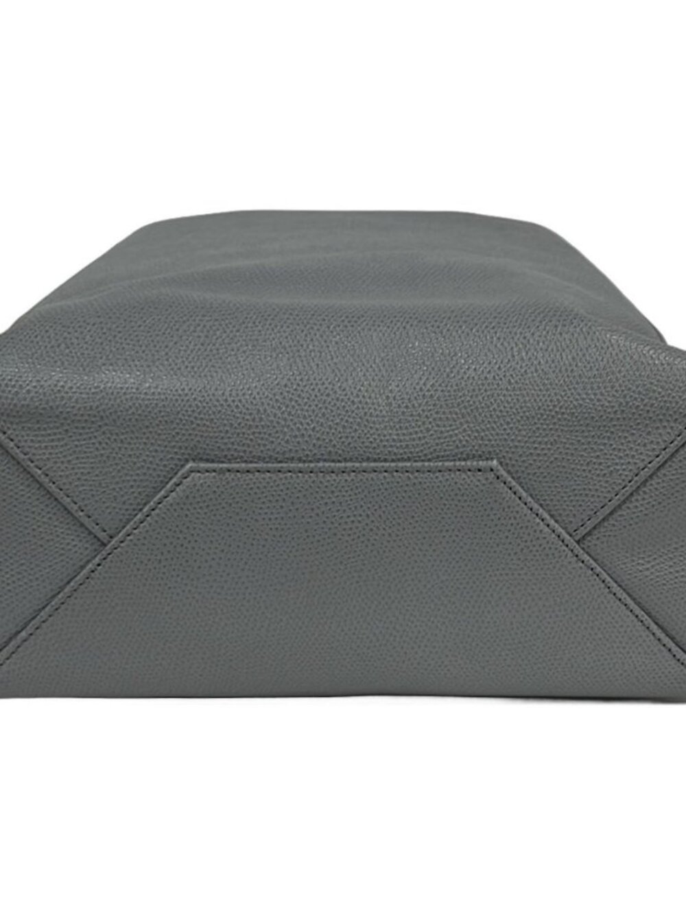 CELINE Vertical Cabas Small Gray Leather Tote Bag - Picture 5 of 11